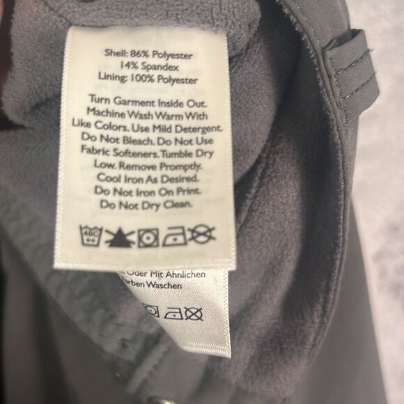 Eddie Bauer Charcoal Fleece Lined Cargo Pants Size 18 Short - Picture 11 of 13